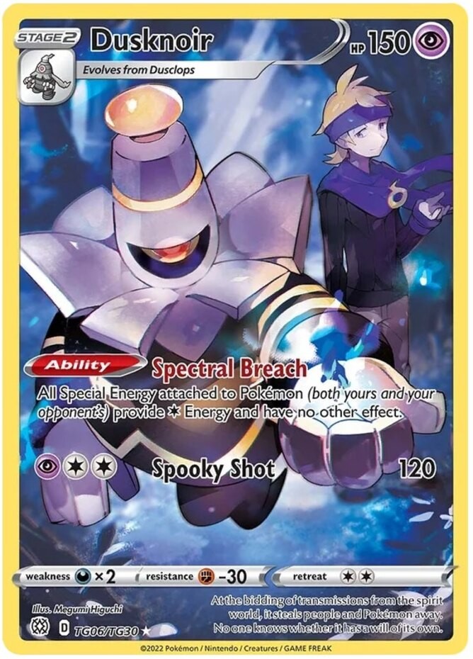 Dusknoir – TG06/TG30 – Character Rare Pokemon Lightly Played Brilliant Stars