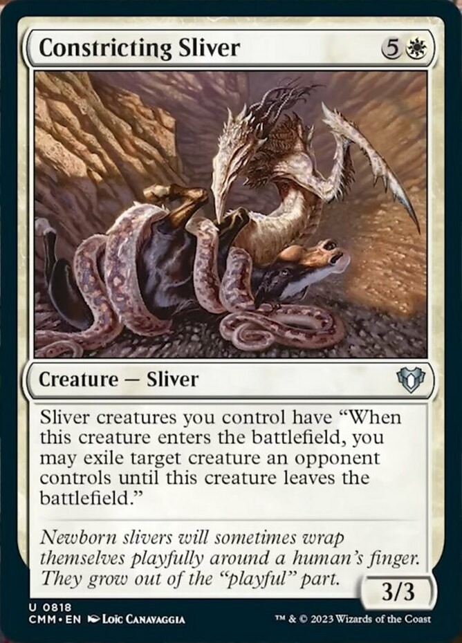 Constricting Sliver ~ Near Mint Commander Masters MTG Magic UltimateMTG White Ca