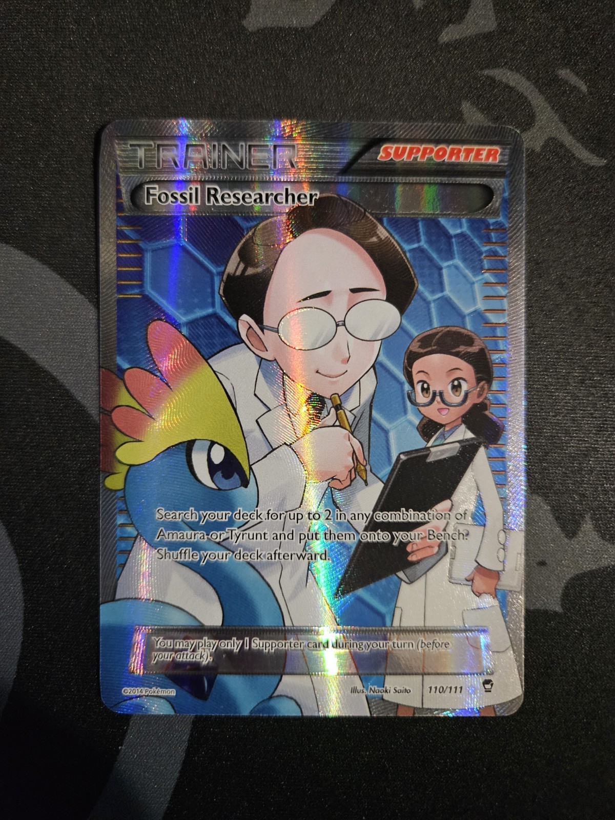 Fossil Researcher Full Art 110/111 XY – Furious Fists Holo LP