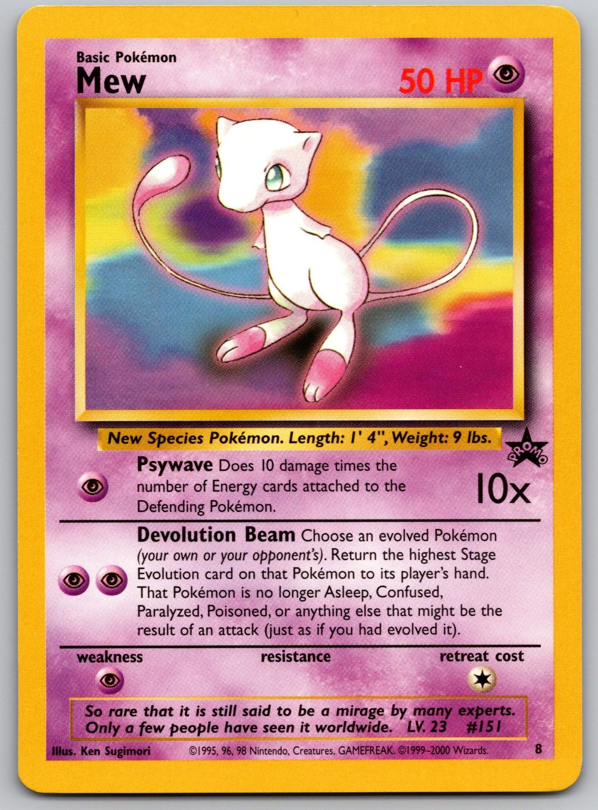 Mew (8) Promo WoTC Promo 08/53 LP