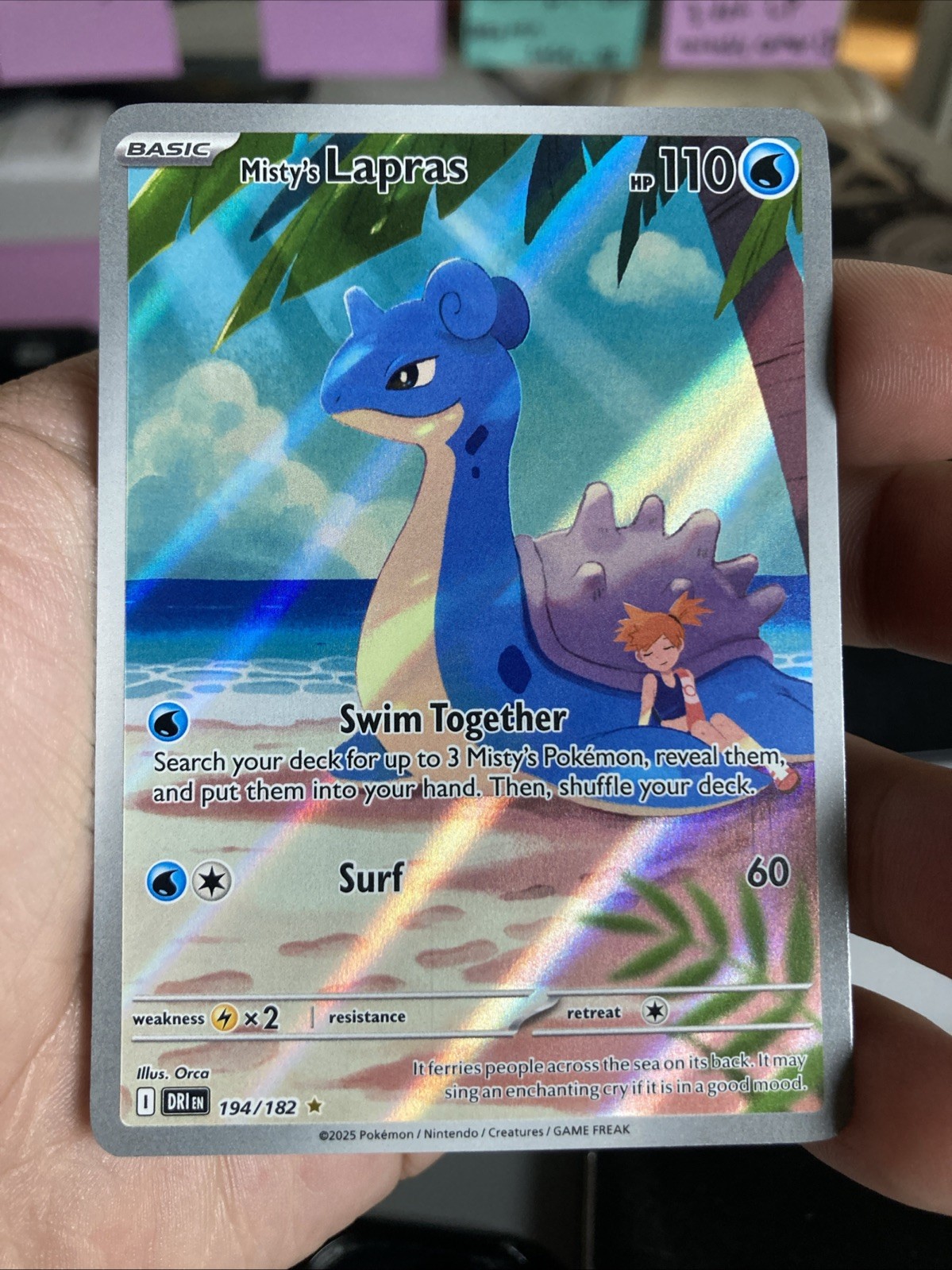 Misty’s Lapras 194/182 Sv10: Destined Rivals Holo