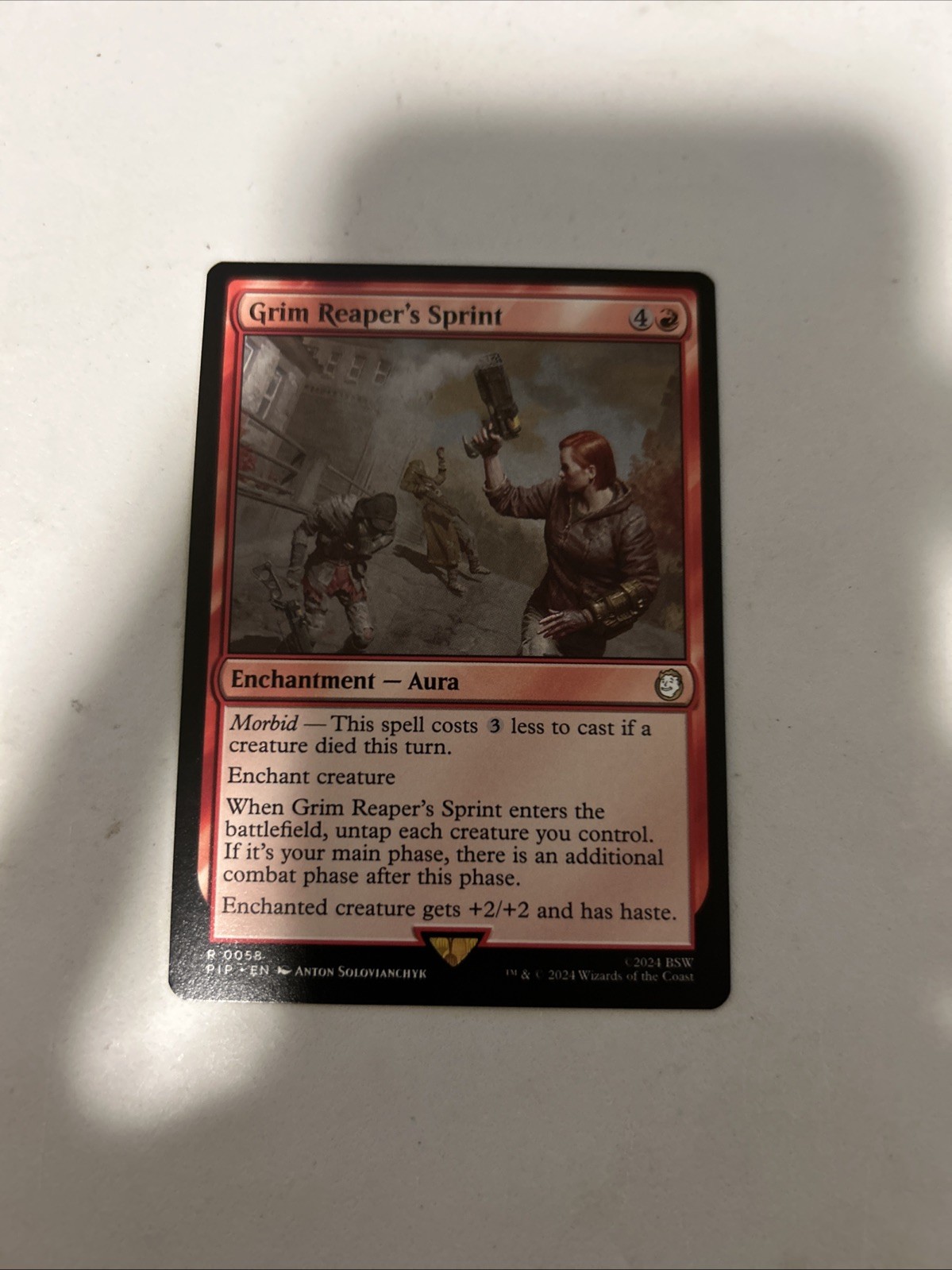 Grim Reaper’s Sprint 0058 MTG PIP Fallout Rare NM ss