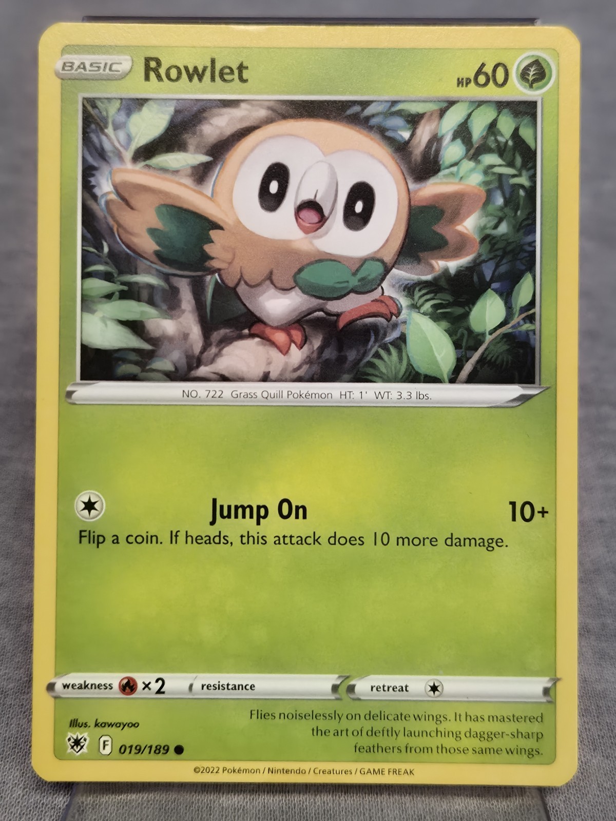Rowlet 19/189 Common Astral Radiance Pokemon