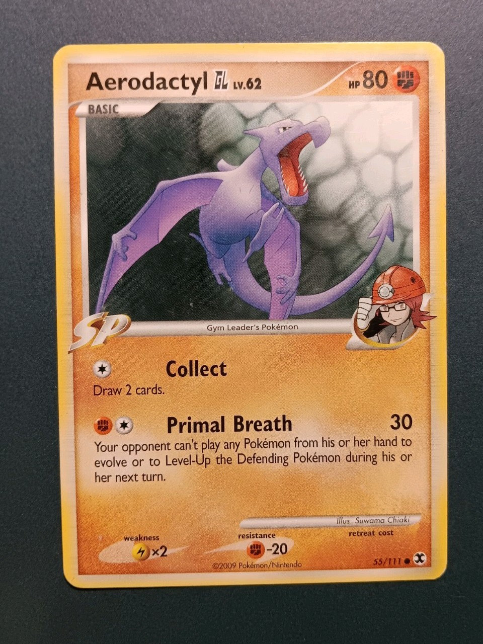 Aerodactyl GL 55/111 Rising Rivals Uncommon Regular Card MP