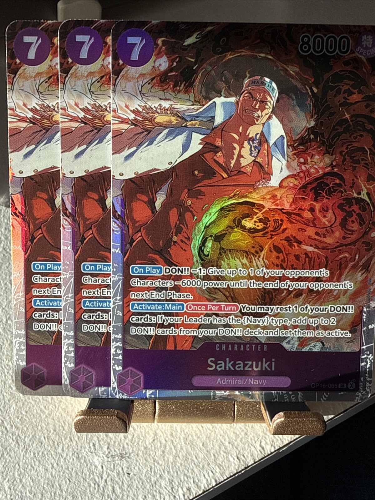 Sakazuki Foil OP16-065 The Time of Battle One Piece