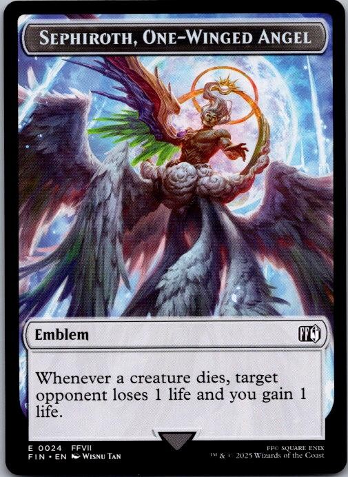 Emblem – Sephiroth, One-Winged Angel // Robot Warrior 24 // 12 FINAL FANTASY MTG