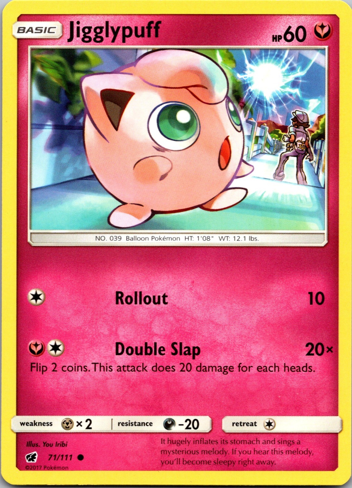 Jigglypuff Common SM – Crimson Invasion 71/111 NM