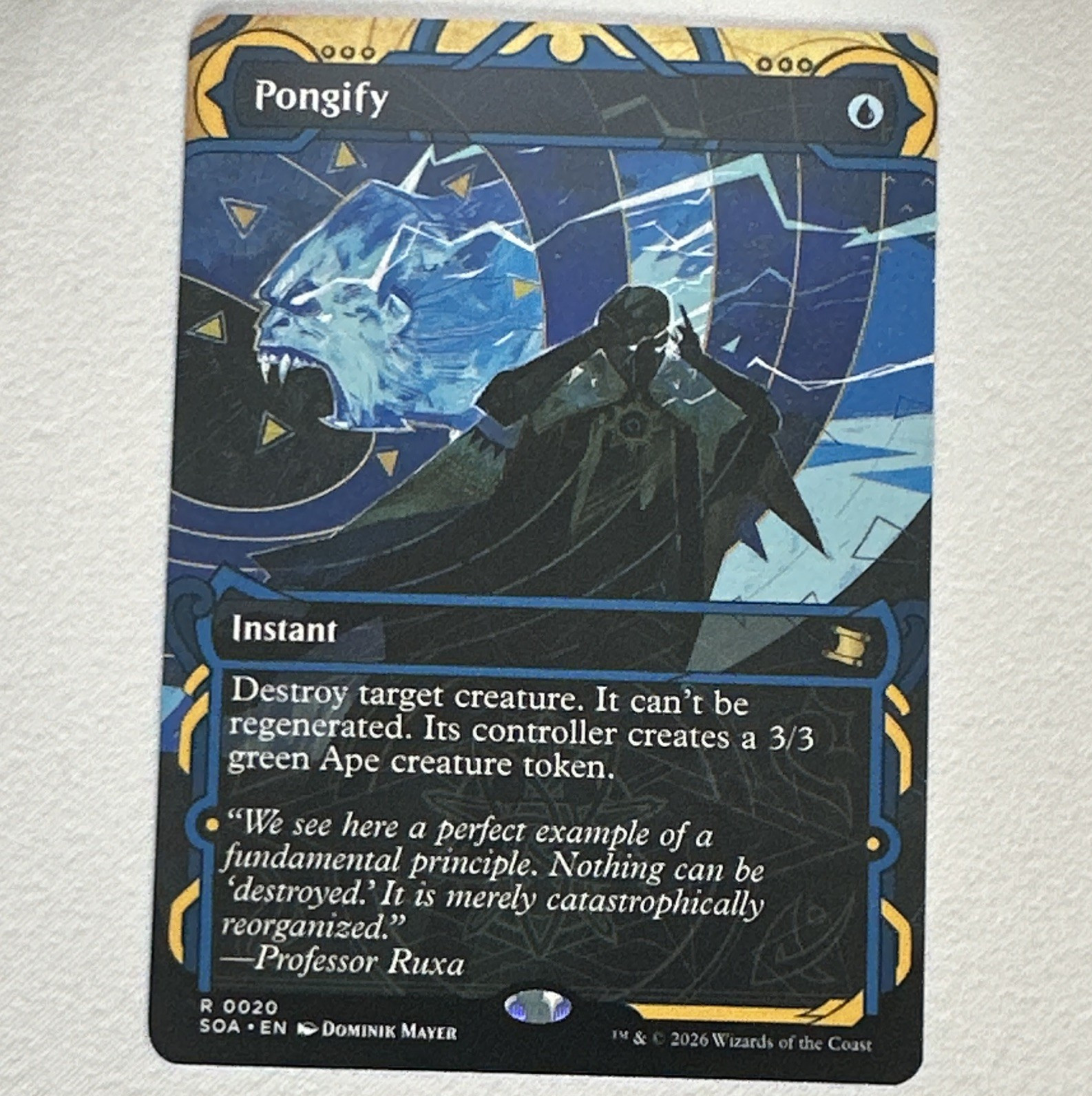 Pongify Strixhaven Mystical Archives SOA 020 MTG Rare Blue Instant Alt Art EN