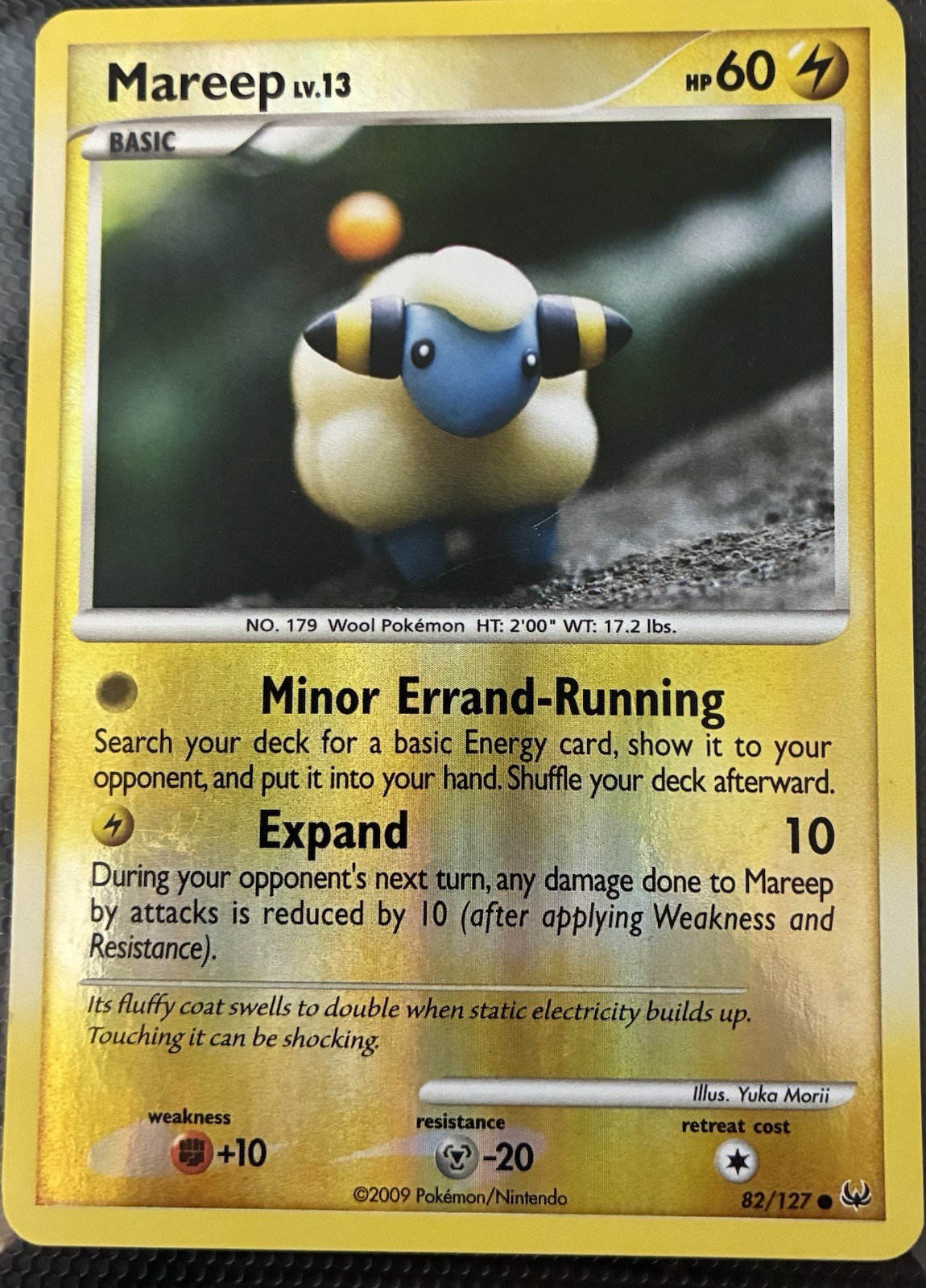 Pokemon TCG Mareep 82/127 Platinum Reverse Holo