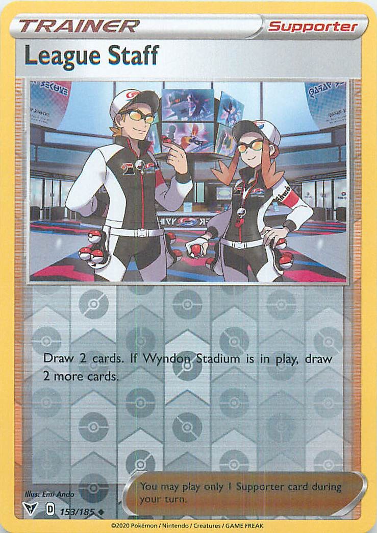 League Staff Supporter Reverse Holo Promo Professor Program Promos 153/185 NM