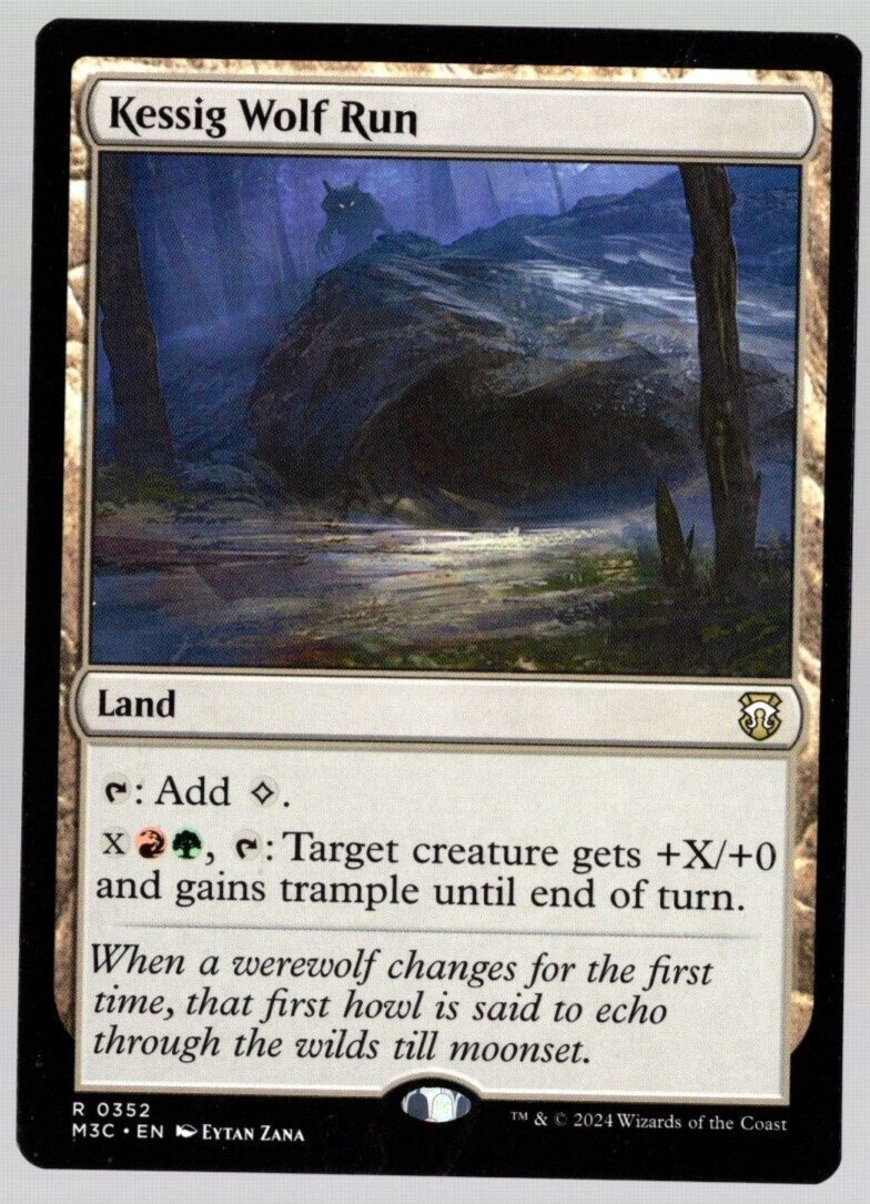 Kessig Wolf Run 0352 Non Foil Rare Modern Horizons 3 Magic The Gathering NM