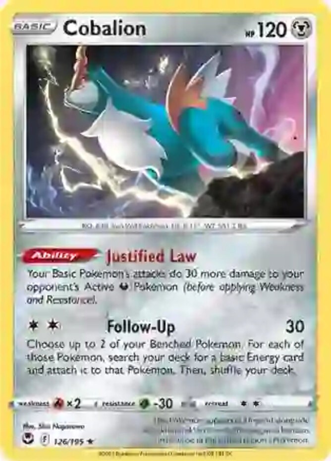 Cobalion – 126/195 – Rare – Near Mint