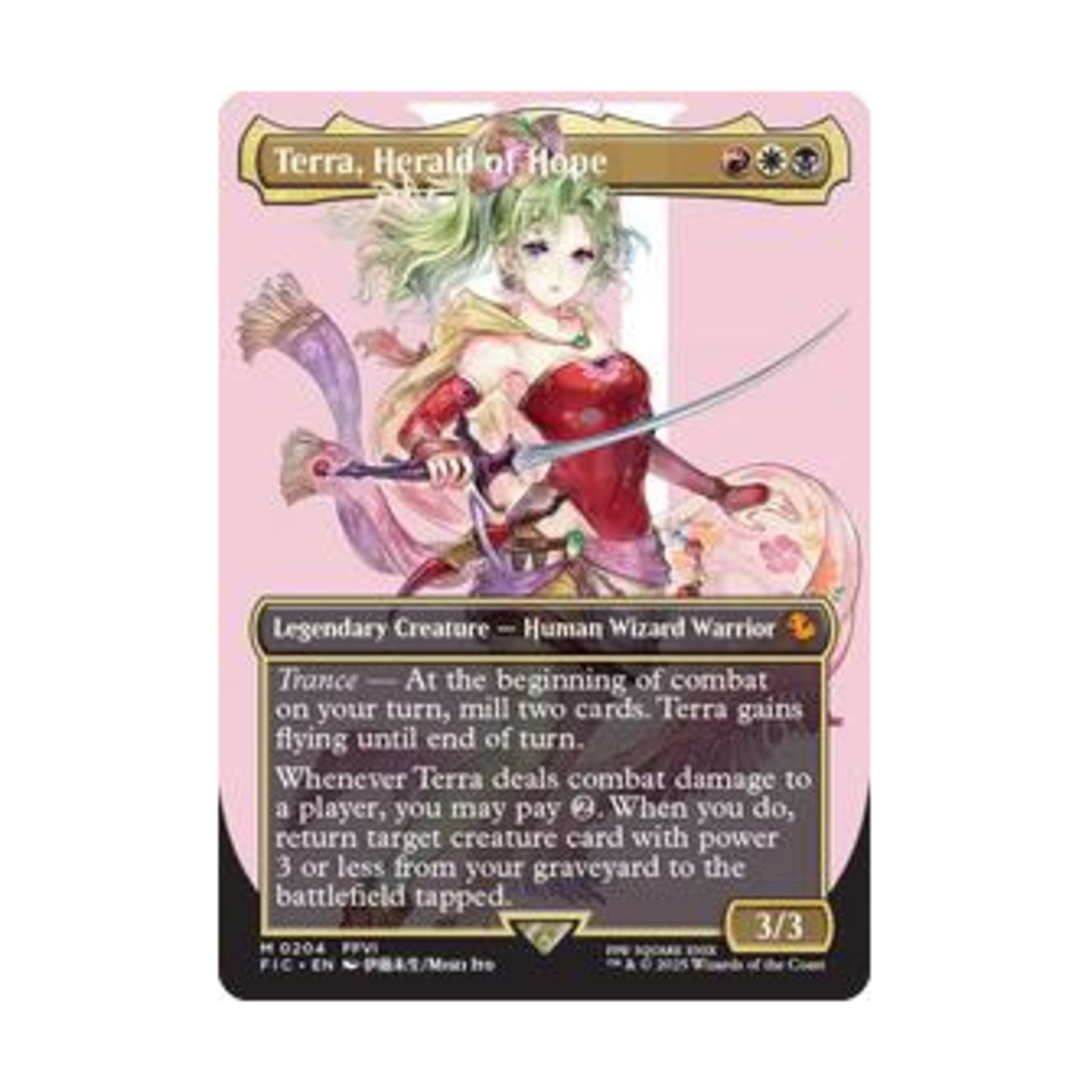 WotC Commander: FINAL FANTASY Terra, Herald of Hope (Borderless) (MR) (Foi NM