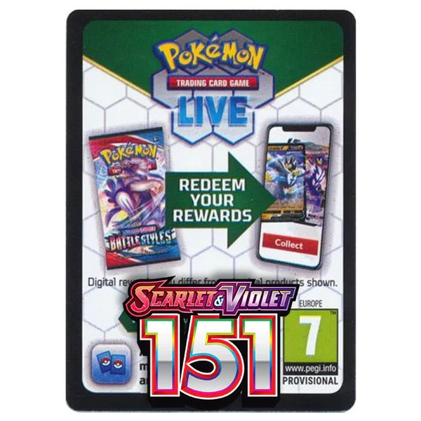 30 Pokémon Code Cards – Various Sets – TCG Live – Digital Delivery