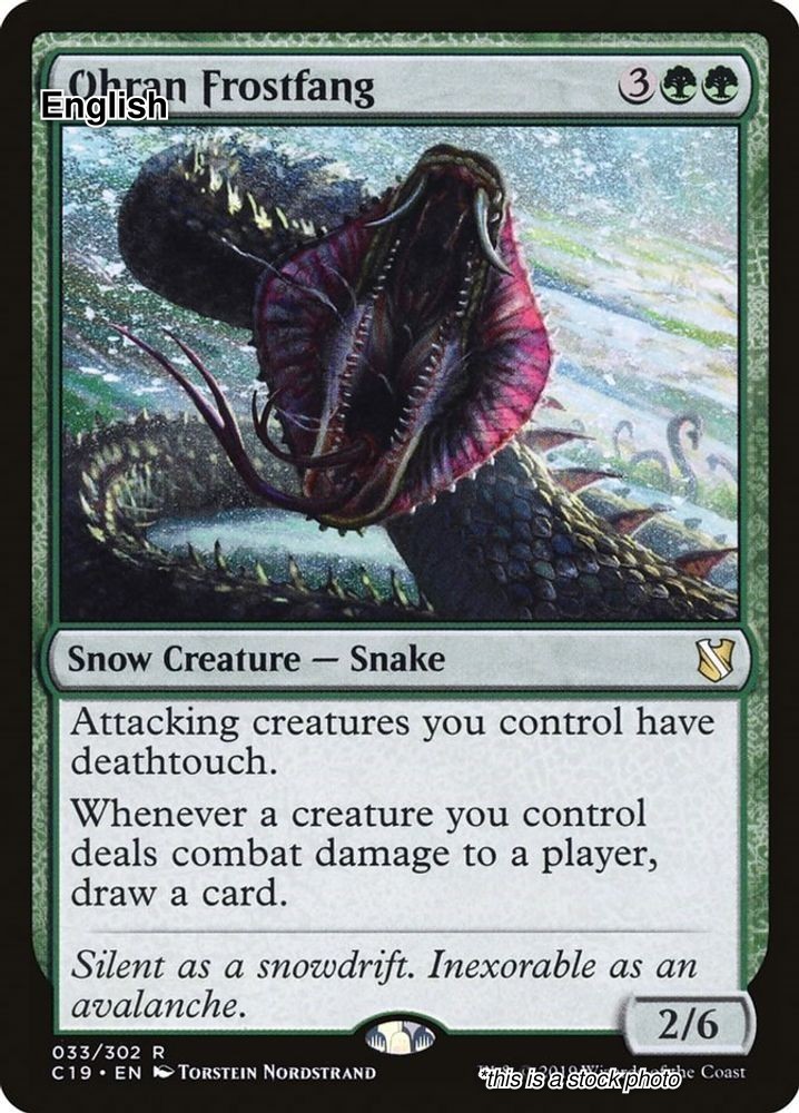 Ohran Frostfang EN [C19 – 33] – NM TCG MTG