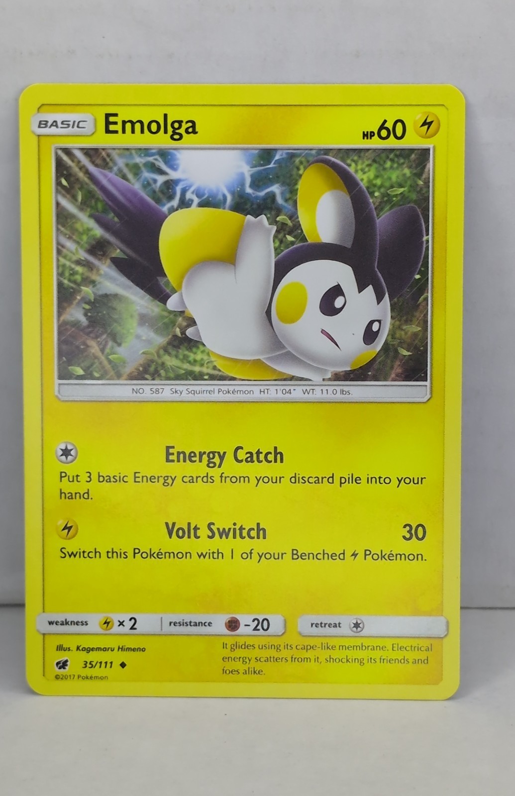 Emolga 35/111 Sm-Crimson Invasion Regular