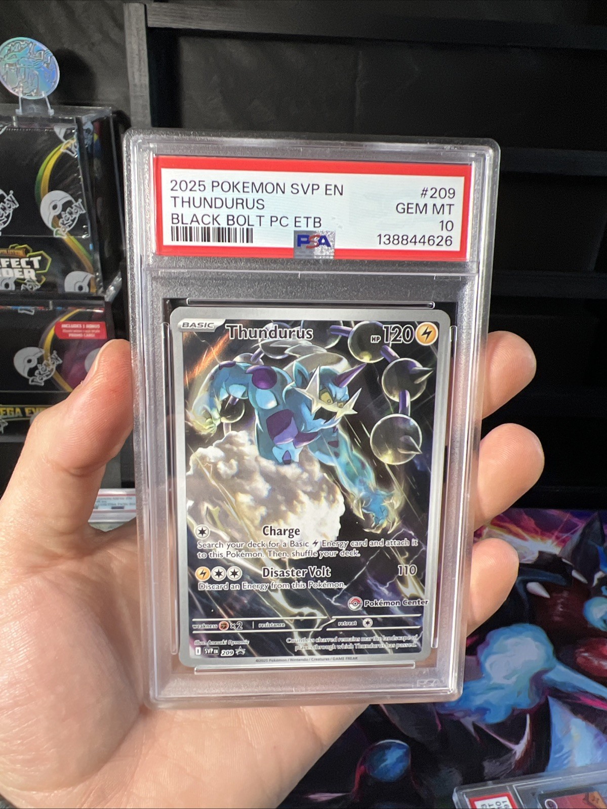 Thundurus – 209 (Pokemon Center Exclusive) 209 Sv: Scarlet & Violet Promo PSA 10