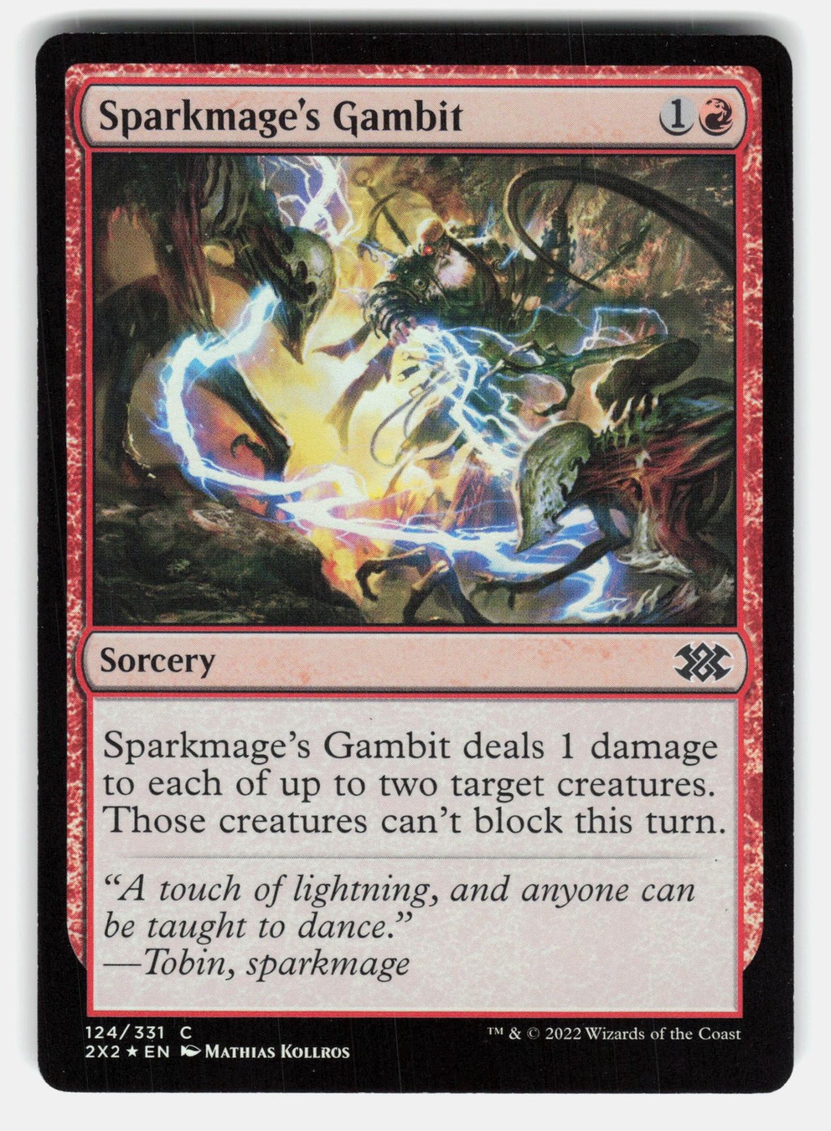 SPARKMAGE’S GAMBIT FOIL – Magic: The Gathering – Kollros NM/M
