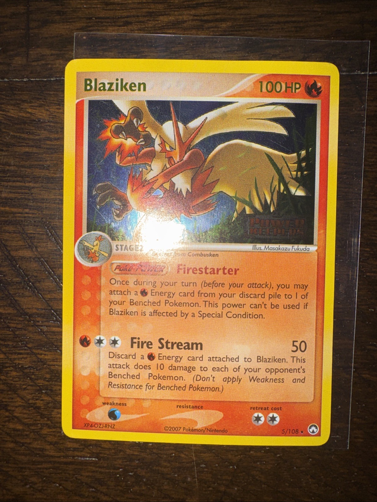 Pokemon TCG Blaziken EX Power Keepers Stamped Reverse Holo 5/108 Mp