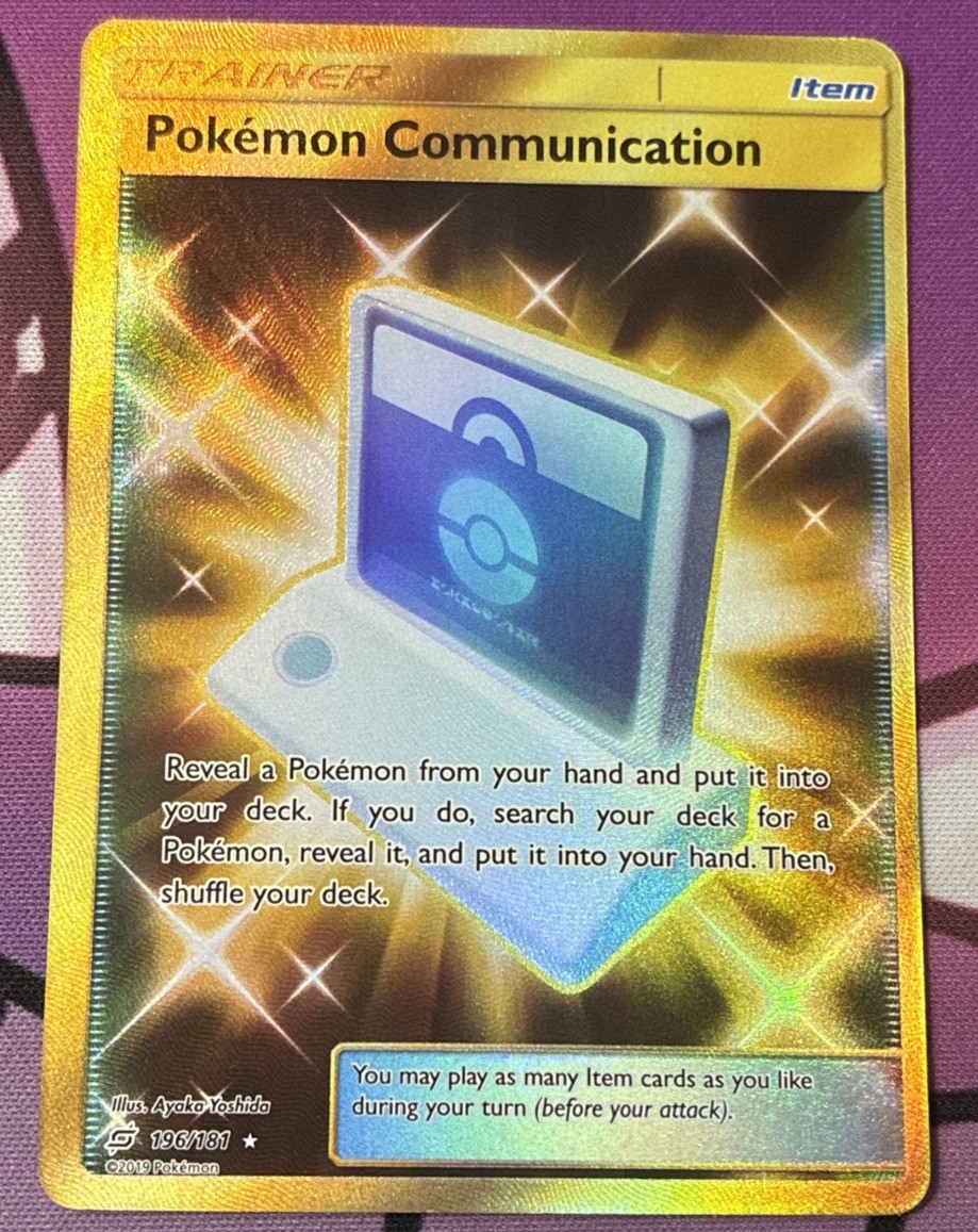 Pokemon Communication (Secret) 196/181 Sm-Team Up Holo