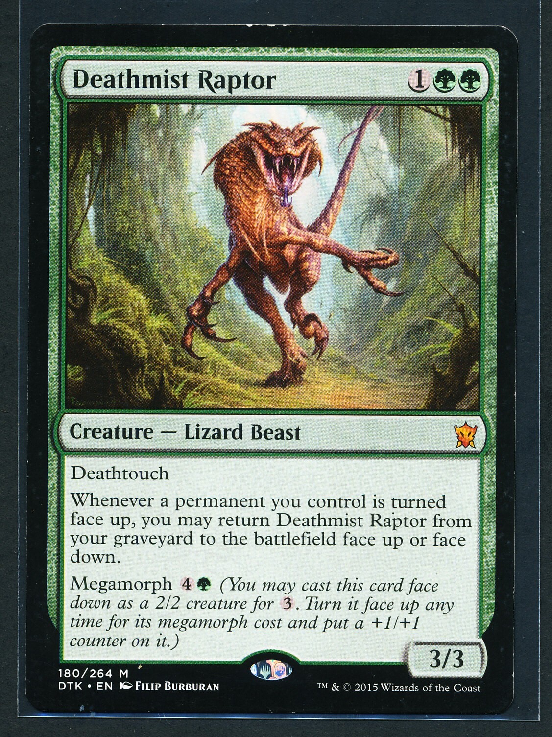 Deathmist Raptor – Magic MTG 2015 Dragons of Tarkir LP