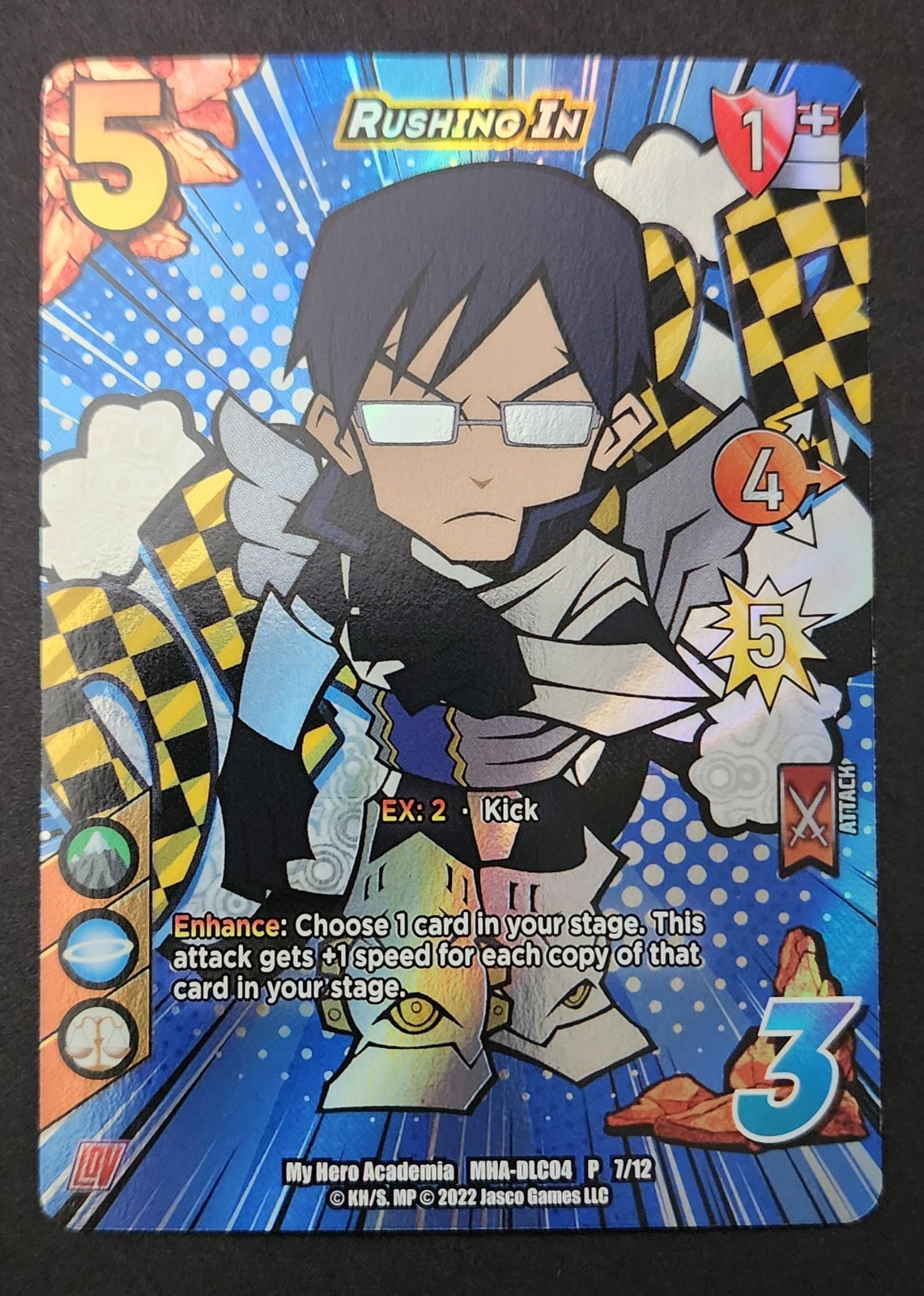 UniVersus My Hero Academia Rushing In MHA-DLC04 P 7/12 Foil NM Free Shipping
