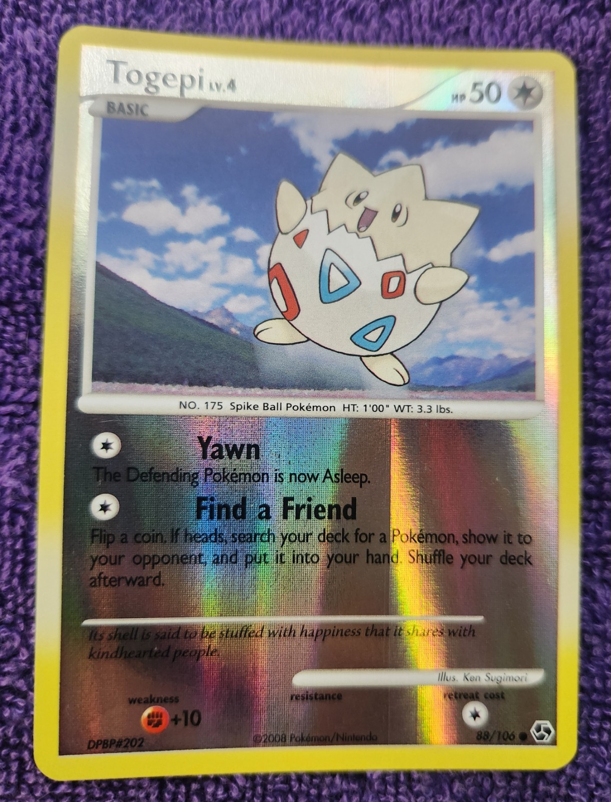 Togepi 88/106 Great Encounters Reverse Holo Pokemon *NICE*