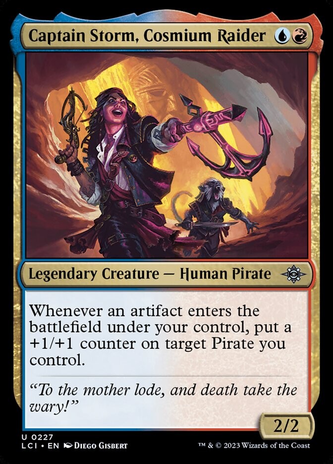 Captain Storm, Cosmium Raider (227) The Lost Caverns of Ixalan LCI MTG Magic