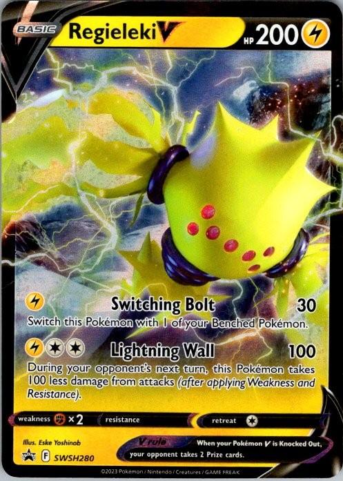 Regieleki V – Holo Promo SWSH: SWSH280 NM Eske Yoshinob