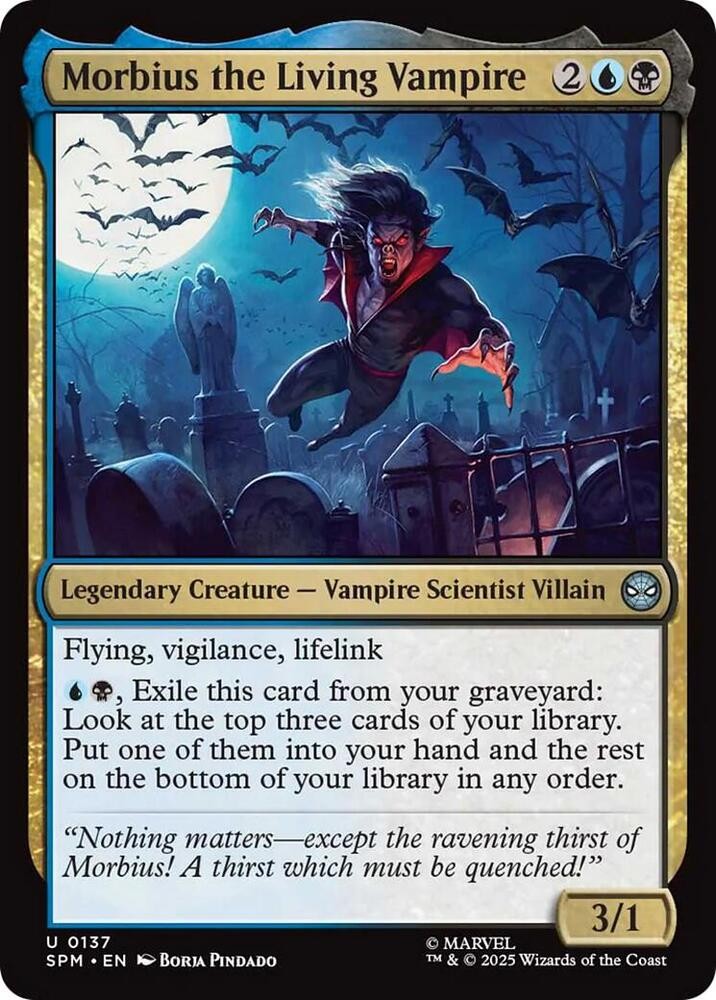 Morbius the Living Vampire Foil 137 SPM NM U