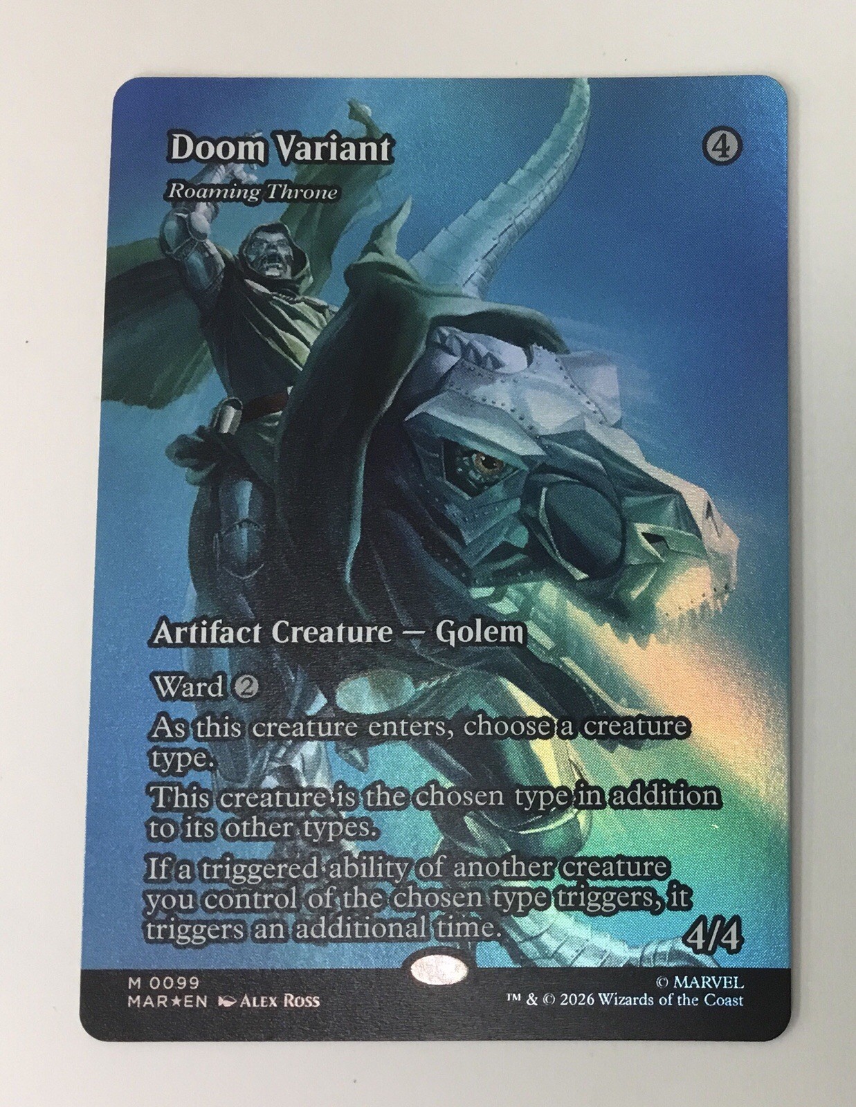 Doom Variant – Roaming Throne (Borderless) Marvel Universe Eternal-Legal Foil