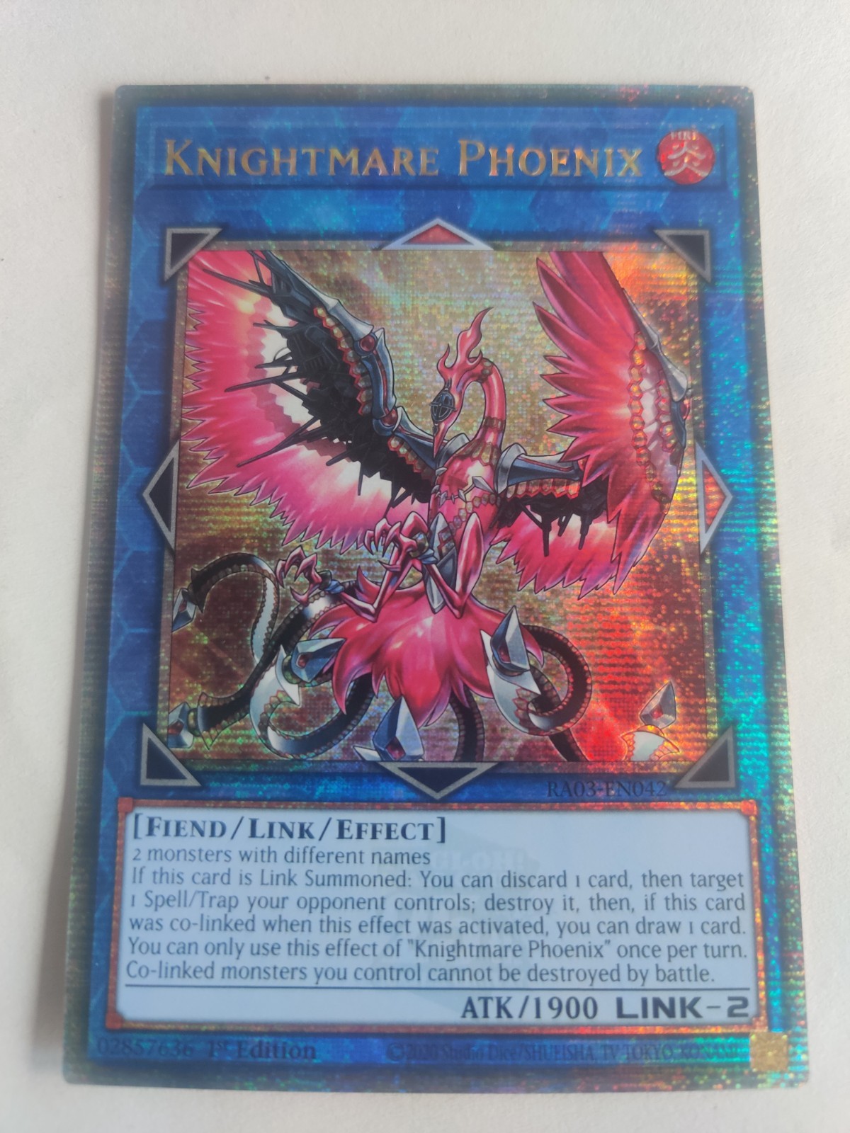 Yu-Gi-Oh Phoenix English Nightmare Knight RA03-EN042 Quarter Century