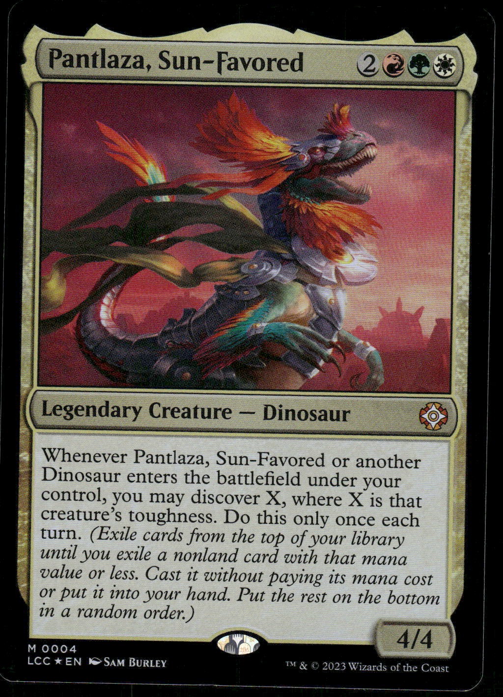 1x Foil Pantlaza, Sun-Favored – Commander: The Lost – NM – MTG