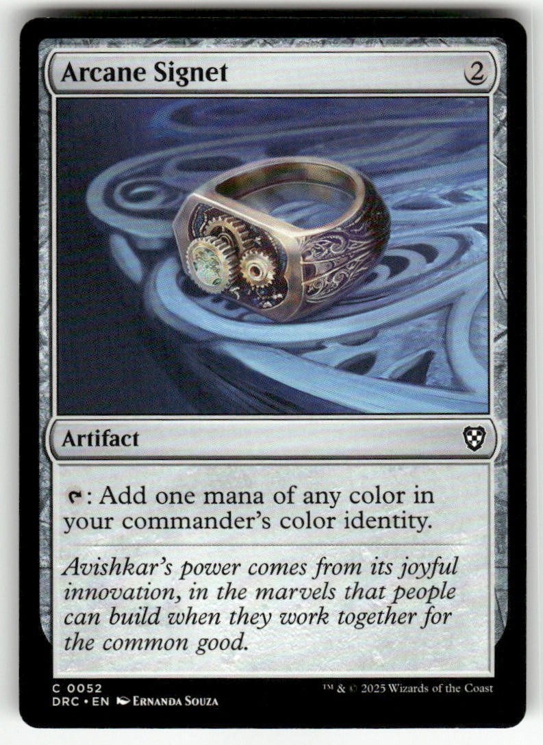 ARCANE SIGNET (0052) #52 MTG COMMANDER: AETHERDRIFT COMMON