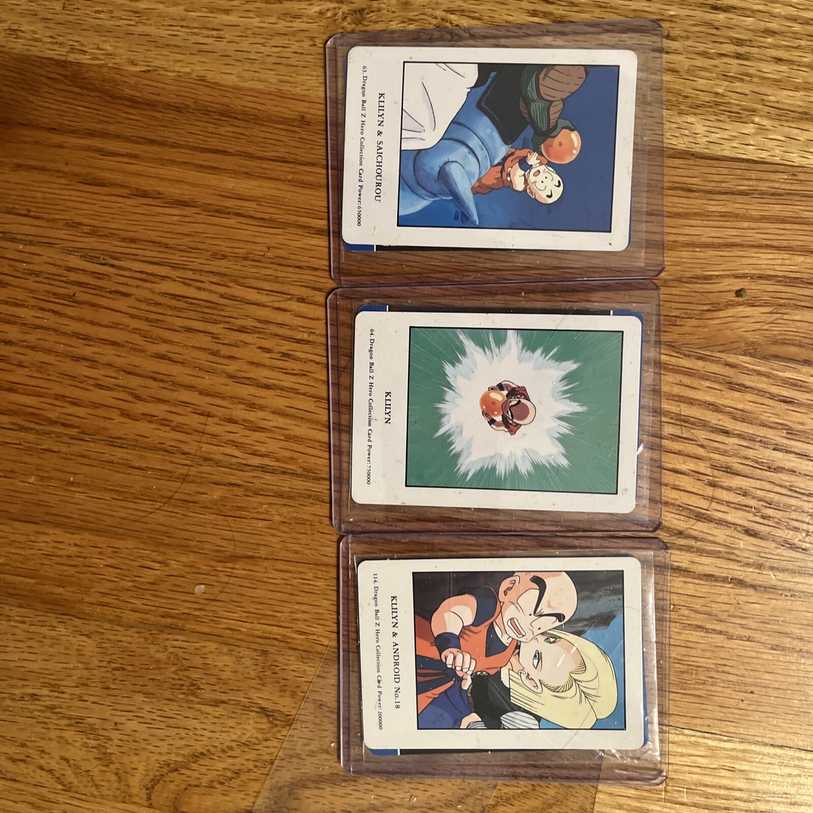 DBZ 6 Cards, 62-64, 114-115 And 155. DBZ Hero Collection Cards NM/M. VTG OG.