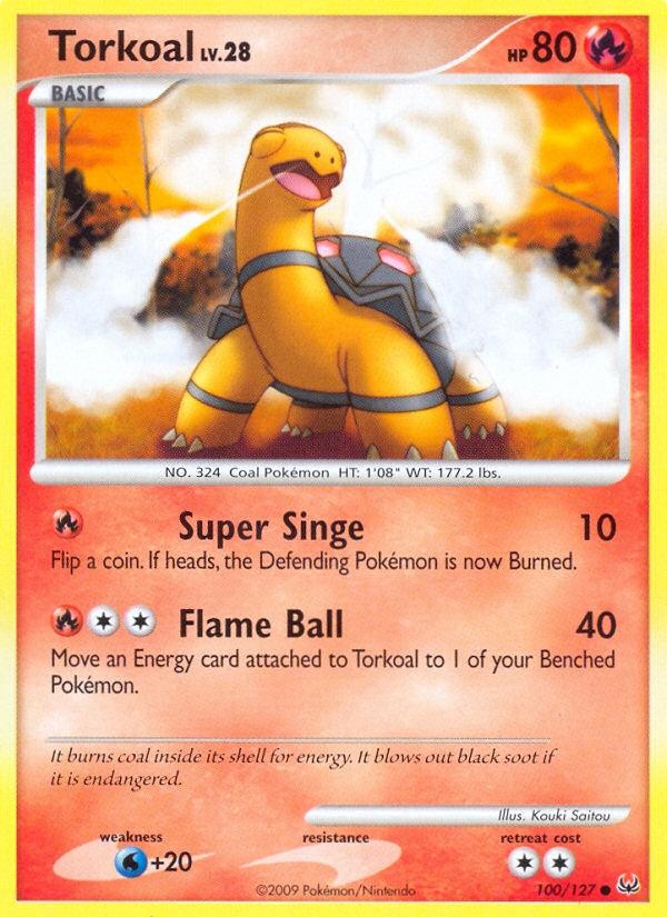 Pokemon Torkoal (100/143) Platinum LP