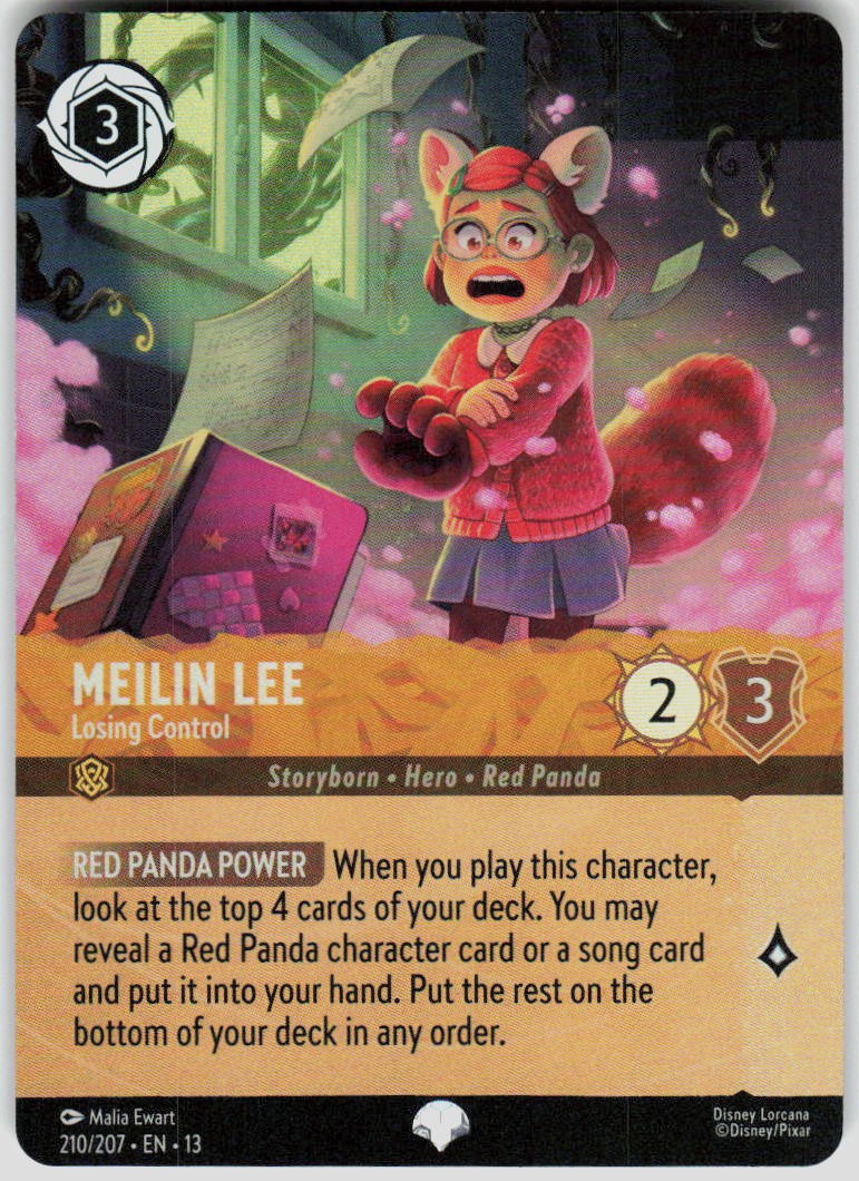Meilin Lee Losing Control Epic Foil 210/204 Attack of the Vine! Disney Lorcana