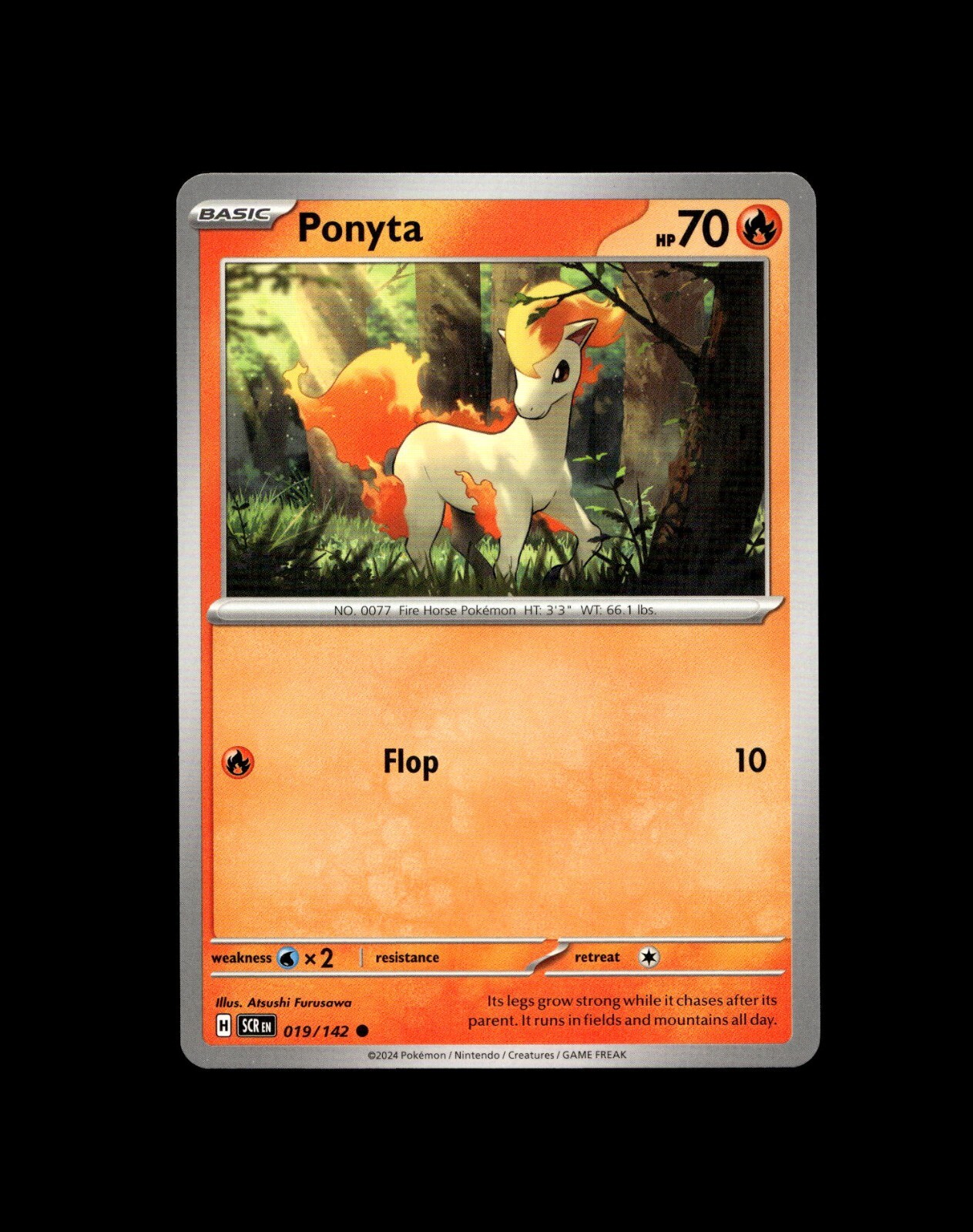 Ponyta Rapidash Galarian Pokemon Card! Holo/Reverse Holo Rare V Promo Cards!