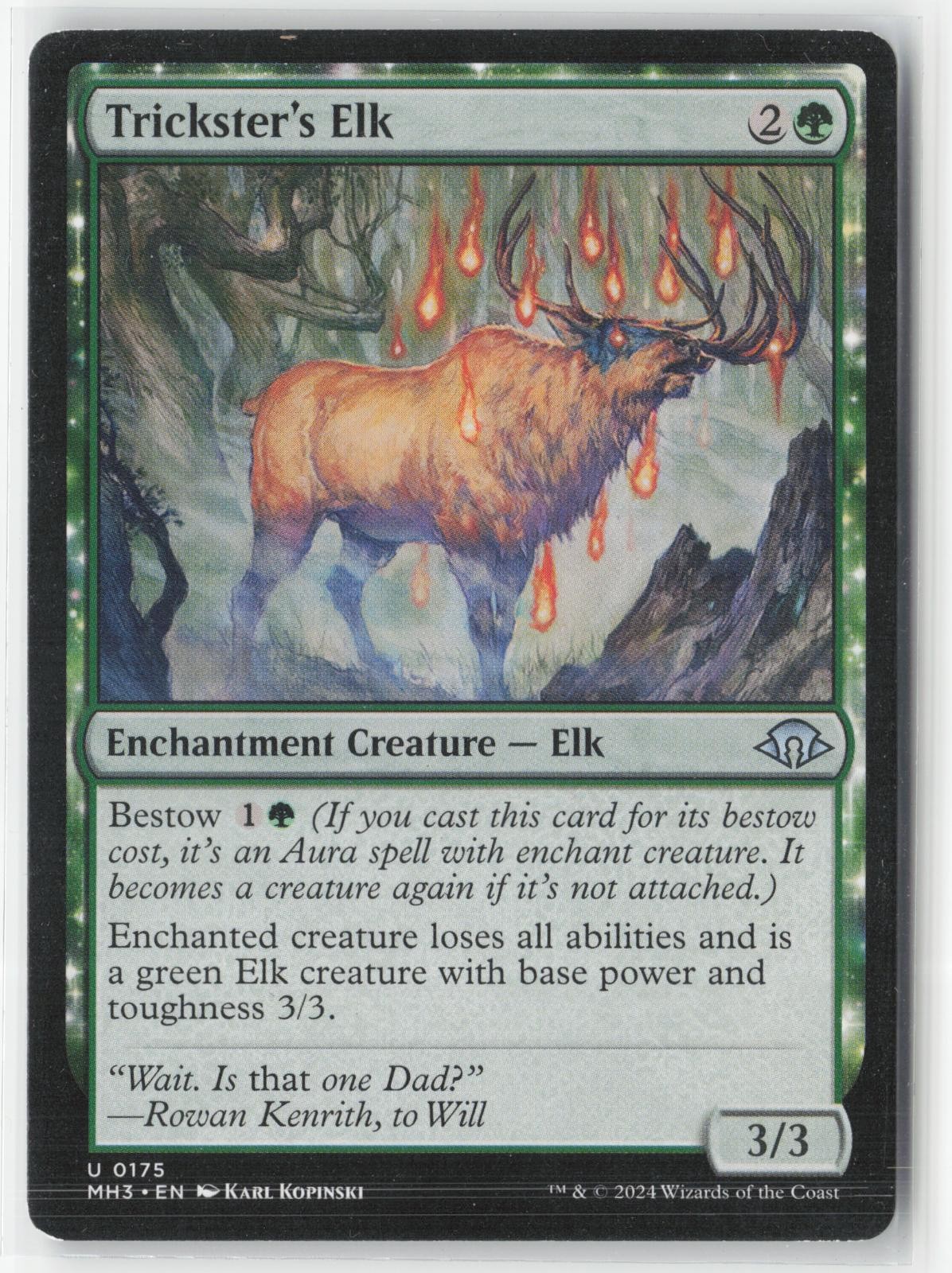 Trickster’s Elk 175 Uncommon Modern Horizons 3 Magic: The Gathering Near Mint