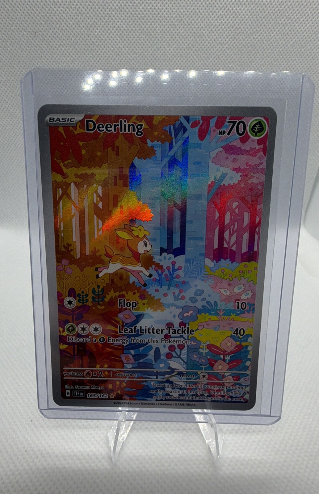 Pokemon Deerling 165/162 ILLUSTRATION RARE Temporal Forces Pokemon Holo