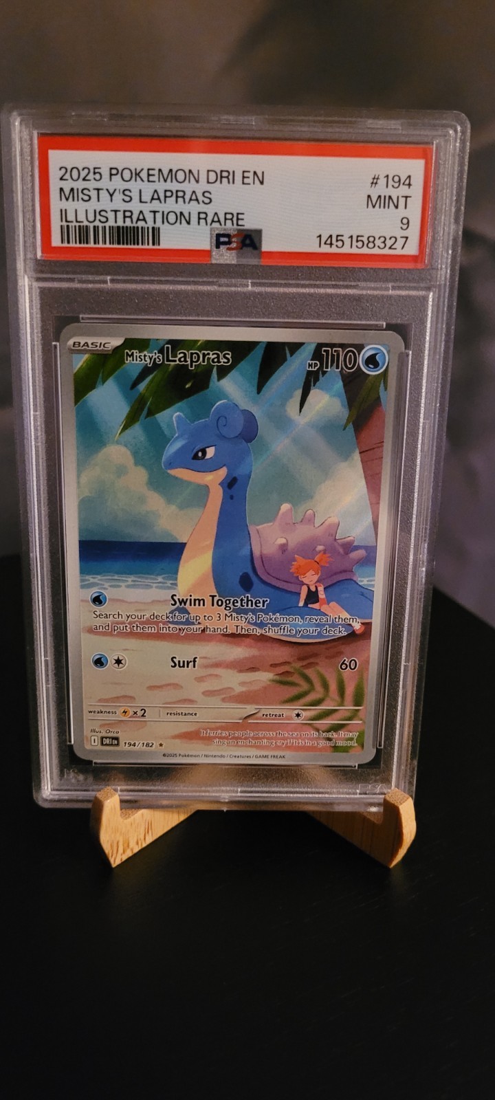 Misty’s Lapras #194 Destined Rivals PSA MINT 9