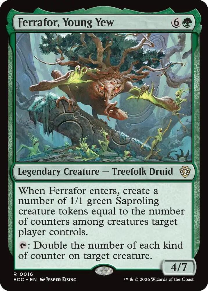NM Ferrafor, Young Yew, MTG, Lorwyn Eclipsed, Magic the Gathering, 16