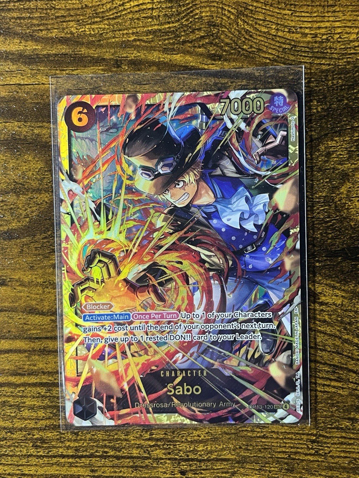 Sabo SEC OP13-120 M OPTCG One Piece Carrying On His Will
