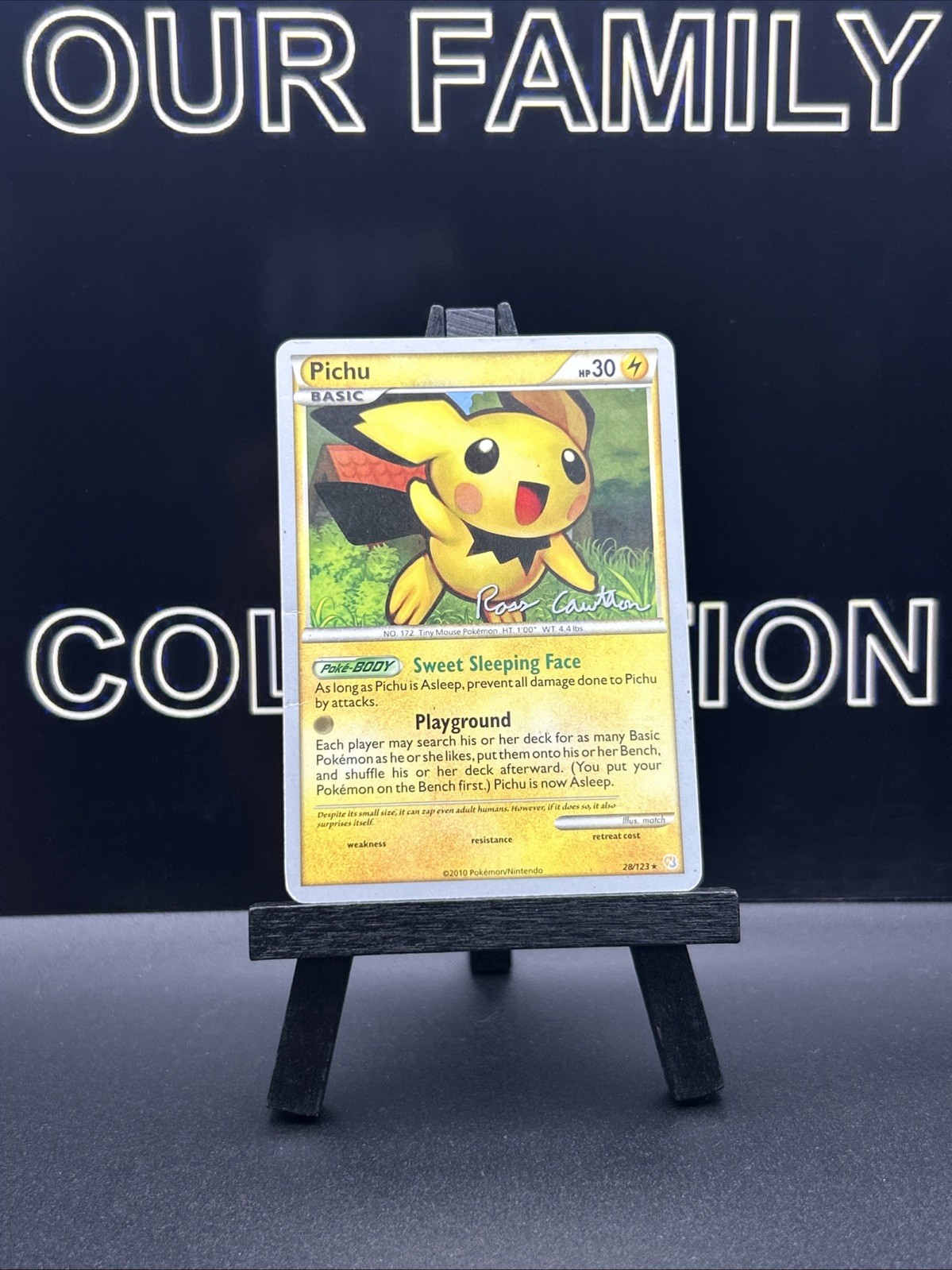 Pichu 28/123 HeartGold SoulSilver Rare Non Holo Stamped Pokemon Card