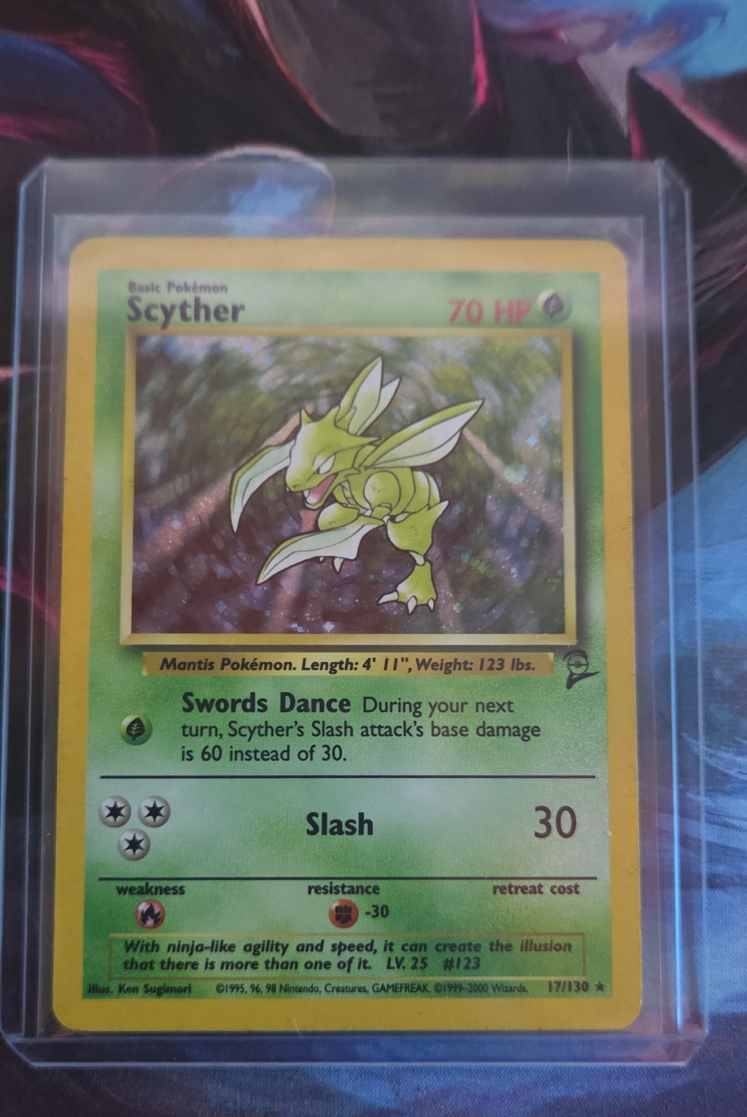 Scyther 017/130 Base Set 2 Holo