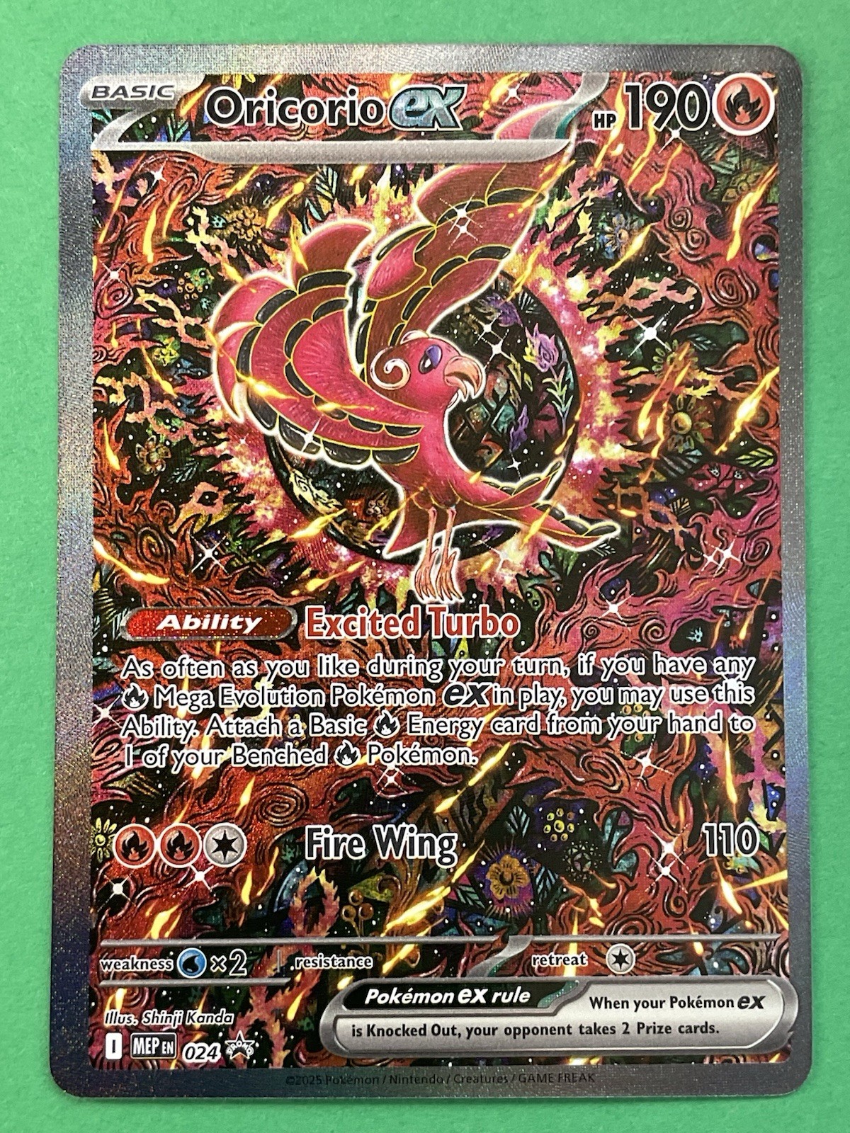 Pokemon Oricorio EX 024 ME: Mega Evolution Promo Holo NM or Better