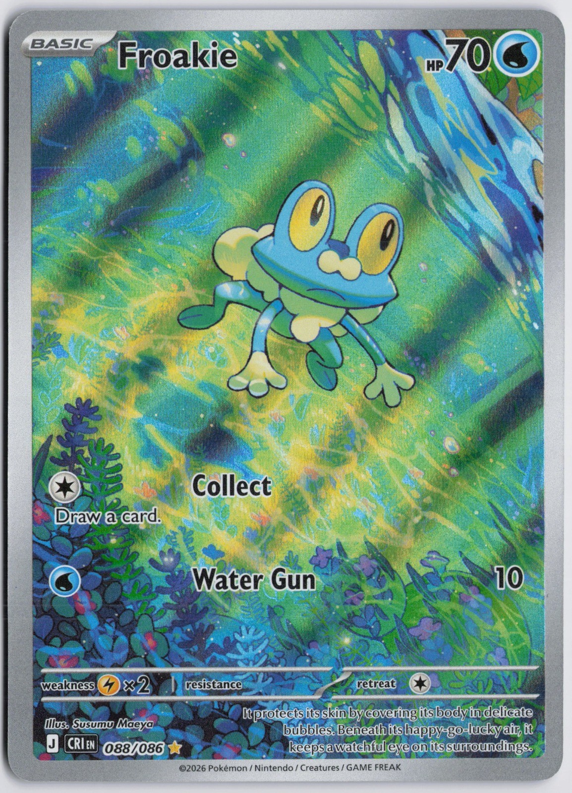 Froakie ME04: Chaos Rising 088/086 NM Holo Susumu Maeya