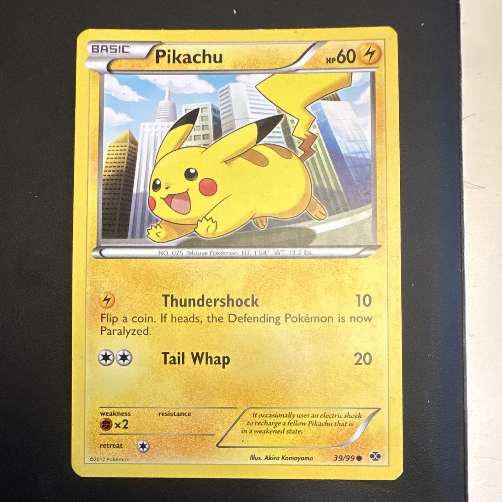 Pokemon Company Pikachu Next Destinies 2012 Common Regular ENG 60 HP 39/99