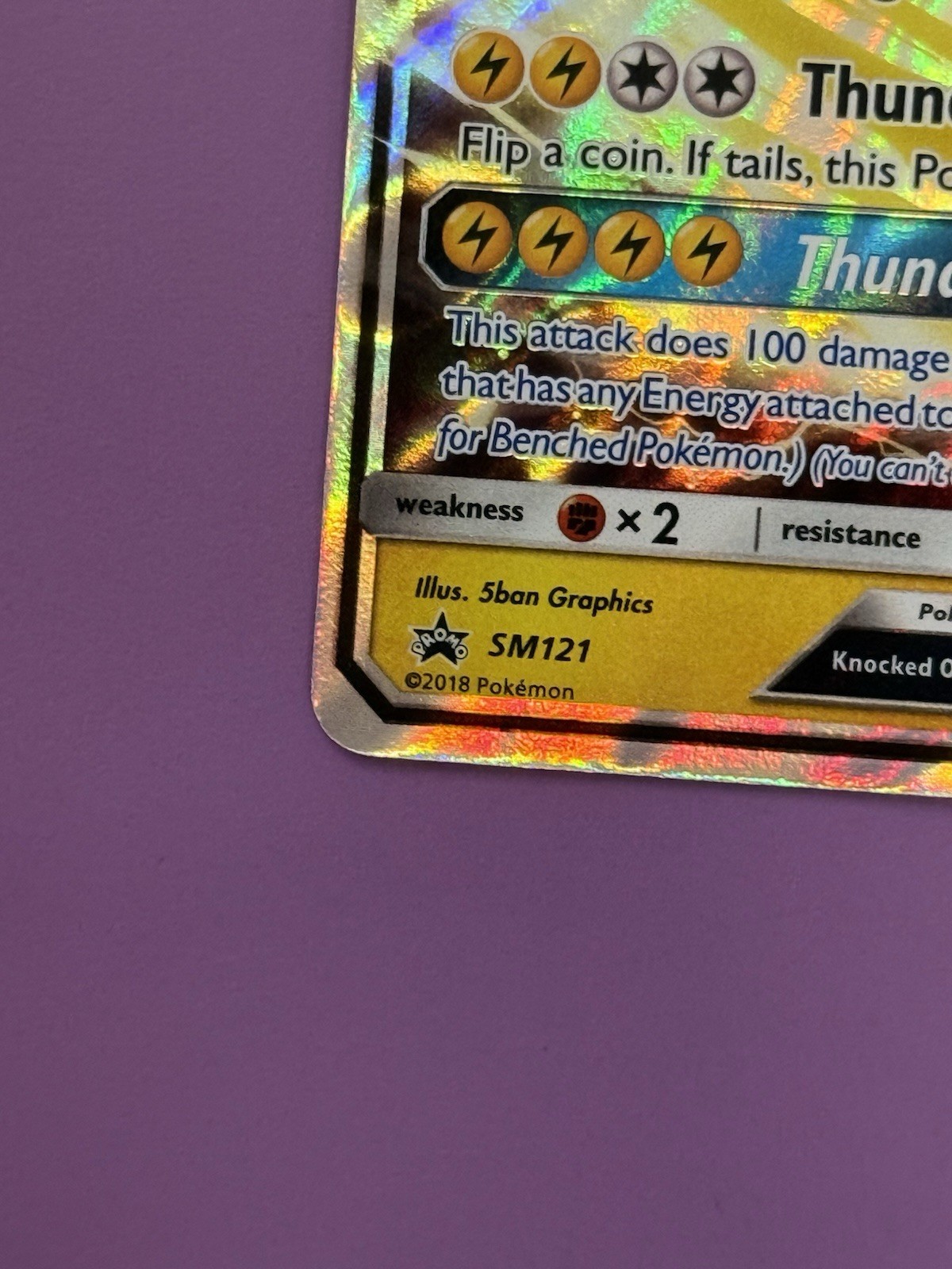 Pokémon TCG Raikou GX SM121 Black Star Promo Card