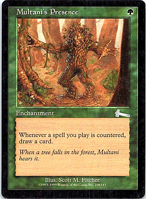 Multani’s Presence Magic The Gathering Urza’s Legacy Card Light Play X1
